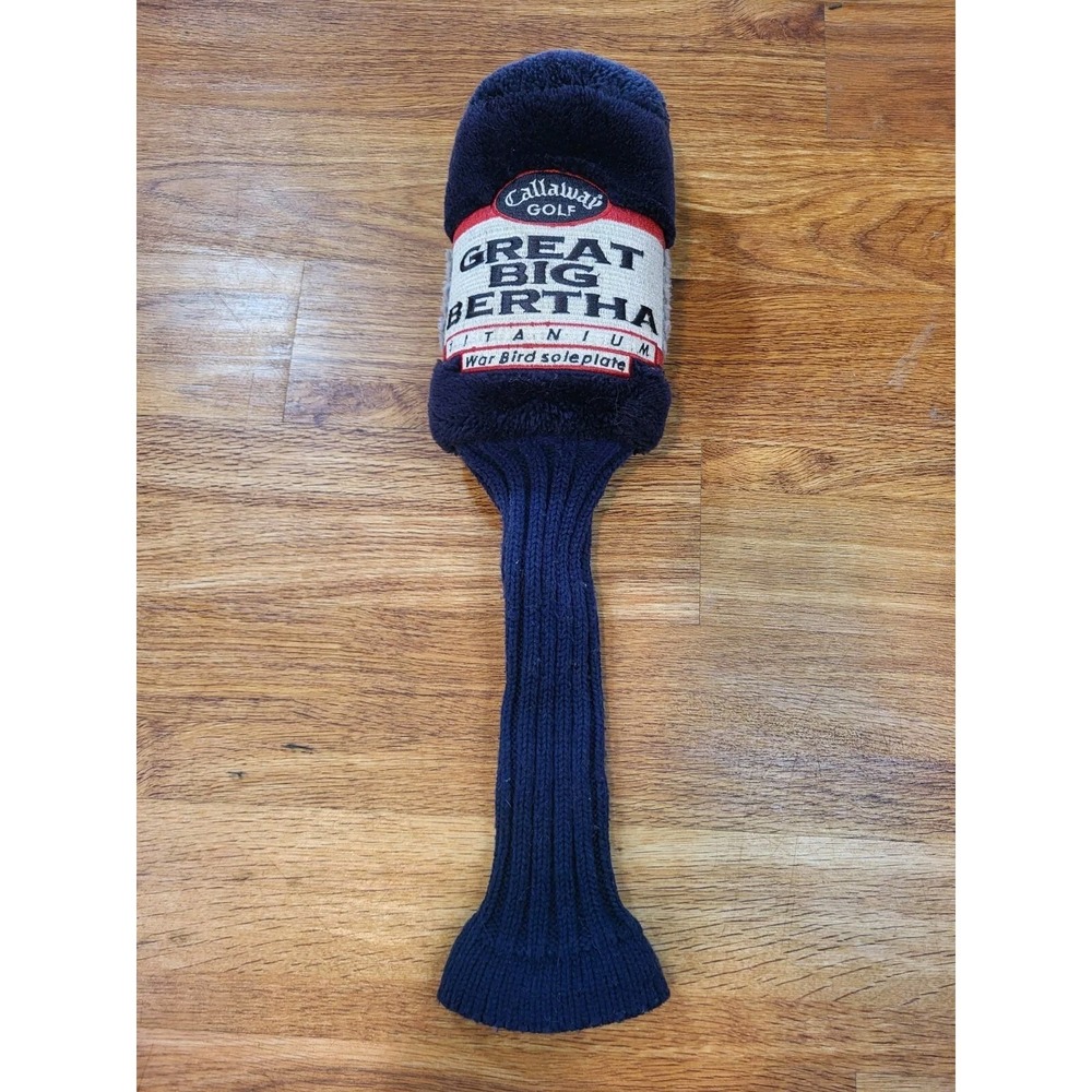 CALLAWAY‎ GOLF CLUB HEAD COVER SOCK GREAT BIG BERTHA Sole Plate #1 WAR BIRD Blue